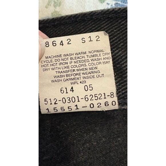 Vintage Levi’s 550 relaxed fit tapered legs black jeans - Picture 7 of 9
